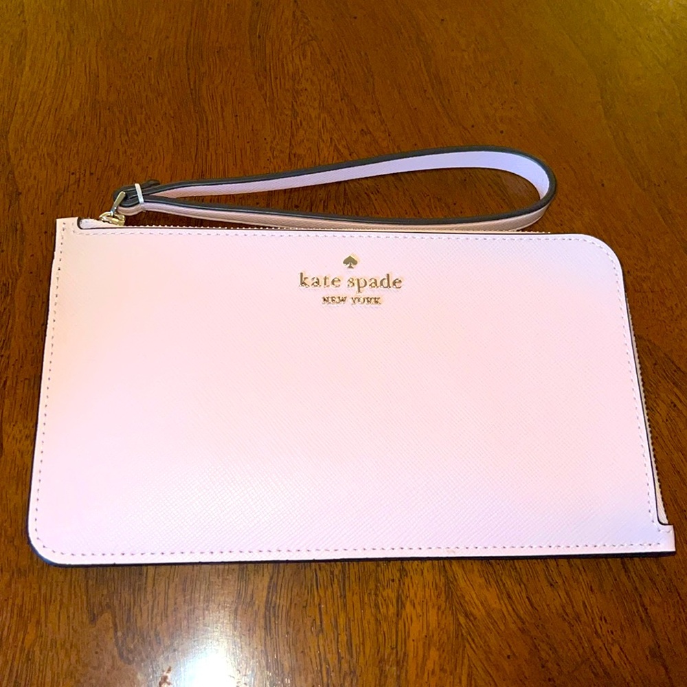 Baby pink Kate spade wristlet